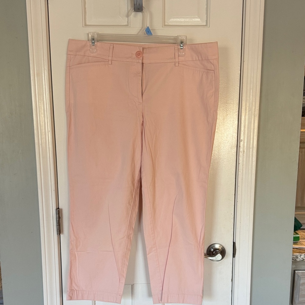 LOFT Light Pink Ankle Pants